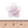 Frosted Acrylic Bead Caps Pendants PALLOY-MZ01310-01-3