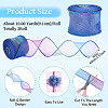 2 Rolls Polyester Mesh Ribbons SRIB-TA0003-42A-4