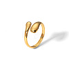 Simple and Elegant 304 Stainless Steel Snake Cuff Rings LS-IR8532-6