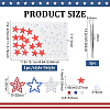 10Pcs 10 Styles Independence Day Self Adhesive Stickers DIY-PH0036-63-2