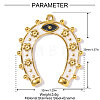 304 Stainless Steel Enamel Pendants STAS-OY002-34G-2