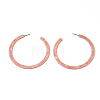 Cellulose Acetate(Resin) Half Hoop Earrings KY-S163-372C-04-4
