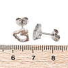 Tarnish Resistant 304 Stainless Steel Stud Earrings EJEW-N045-04P-4