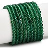 Natural Green Onyx Agate(Dyed & Heated) Beads Strands G-C262-B06-4mm-1