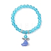 Transparent Plastic Beaded Stretch Bracelets for Children BJEW-JB11507-02-2