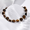 Natural Tiger Eye Beaded Bracelets for Women G-P563-07P-19-1