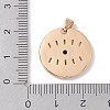 Brass Micro Pave Cubic Zirconia Pendants KK-P273-03KCG-3