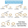 50Pcs 10 Styles Brass Beads Frames KK-CN0002-56-2