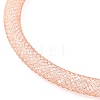 Brass Mesh Chain Bracelets for Women DIY-B066-02G-04-2