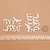 Trick or Treat Halloween Blank Wooden Cutouts Ornaments WOOD-L010-03-4