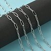 Handmade 304 Stainless Steel Paperclip Chains STAS-F230-15P-5
