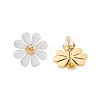 304 Stainless Steel Enamel Stud Earrings EJEW-S226-03G-03-3