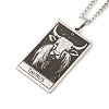 304 Stainless Steel Tarot Pendant Necklaces NJEW-A026-01P-02-2