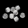 Transparent Resin European Beads RESI-F073-19-1