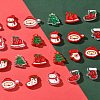 24Pcs 12 Styles Christmas Decorations Theme Opaque Acrylic Bead with Enamel FIND-FS0002-66-9