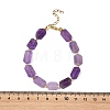 Natural Amethyst Beaded Bracelets for Women BJEW-JB14156-02-4