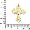 Brass Micro Pave Cubic Zirconia Pendants KK-Z153-19G-02-3