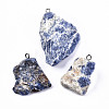 Natural Sodalite Pendants G-N332-022-05-1