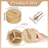 Bamboo Storage Containers with Lid AJEW-WH0609-793-2