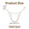 Alloy & Iron Crystal Rhinestone Tassel Sexy Shoulder Bra Body Chains AJEW-WH0455-359G-2