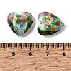 Transparent Handmade Silver Foil Glass Lampwork Beads LA-CBA9CDE-01-3