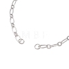 3.5MM Brass Oval Link Chain Bracelets Making AJEW-JB01492-2