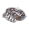 Halloween Theme Printed Acrylic Pendants OACR-P026-B01-2