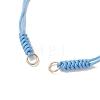 6Pcs 6 Colors Braided Nylon Cord Bracelet Making AJEW-JB01570-3