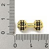Brass Micro Pave Black Cubic Zirconia Beads KK-G493-34A-G01-3