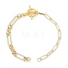 Brass Mixed Chain Bracelet Making AJEW-JB01564-1