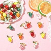5Pcs Handmade Lampwork Pendants PALLOY-YW00108-01A-4