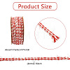 3 Rolls 3 Colors Braided Jute Twine OCOR-CJ0004-13-2