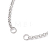 3Pcs 3 Styles 304 Stainless Steel Cable Chain & Venetian Chain & Rolo Chain Bracelet Making AJEW-JB01462-3
