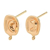 SHEGRACE Brass Stud Earring Findings XGRQ6M605-903G-1
