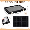MDF Covered with Velvet Jewelry Grid Display Cases for Earrings Rings AJEW-WH0643-094A-2