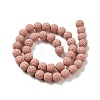 Natural Lava Rock Bead Strands G-L435-03-8mm-19-2