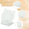 4Pcs Clear Acrylic Slant Back Single Bracelet Bangle Display Stands AC-FS5191-01C-3