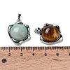 Natural Mixed Stone Pendants G-G069-01P-3