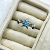 Brass Micro Pave Cubic Zirconia Cuff Open Rings for Women WG2E34F-03-1