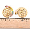 Vortex Spiral 304 Stainless Steel Stud Earrings for Women EJEW-F406-02B-G02-4