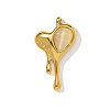 304 Stainless Steel Cat Eye Pendants STAS-OY004-06G-1
