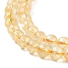 Natural Citrine Beads Strands G-E326-6mm-02-4