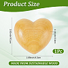 Sandalwood Wooden Heart Display Decorations AJEW-WH20054-222A-2