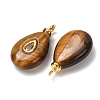 Natural Tiger Eye Pendants GG-CBAA798-01G-07-3