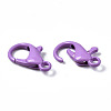 Spray Painted Eco-Friendly Alloy Lobster Claw Clasps PALLOY-T080-06D-NR-5