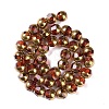 Electroplate Glass Beads Strands X-EGLA-Q128-04A-FP02-2
