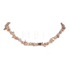 Natural Sunstone Chip Beaded Necklace NJEW-JN04615-05-1