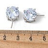 Brass Micro Pave Cubic Zirconia Pendants Bails KK-D324-01P-3