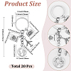 20Pcs Alloy Keychains KEYC-SC00028-2