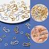 30Pcs 2 Colors Tibetan Style Hook and Eye Clasps FIND-FS0005-27-2